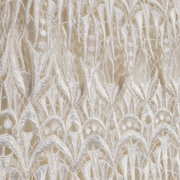 NWT Romantic Cottage Core Vintage 80's Lillie Rubin Ivory Lace Gown Dress 12 - Picture 5 of 8